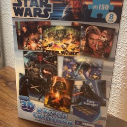 STAR WARS 8 PUZZLE COLLECTION -  BRAND NEW - 2012 