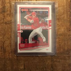 2020 Mike Trout Donruss Baseball Card NO.129