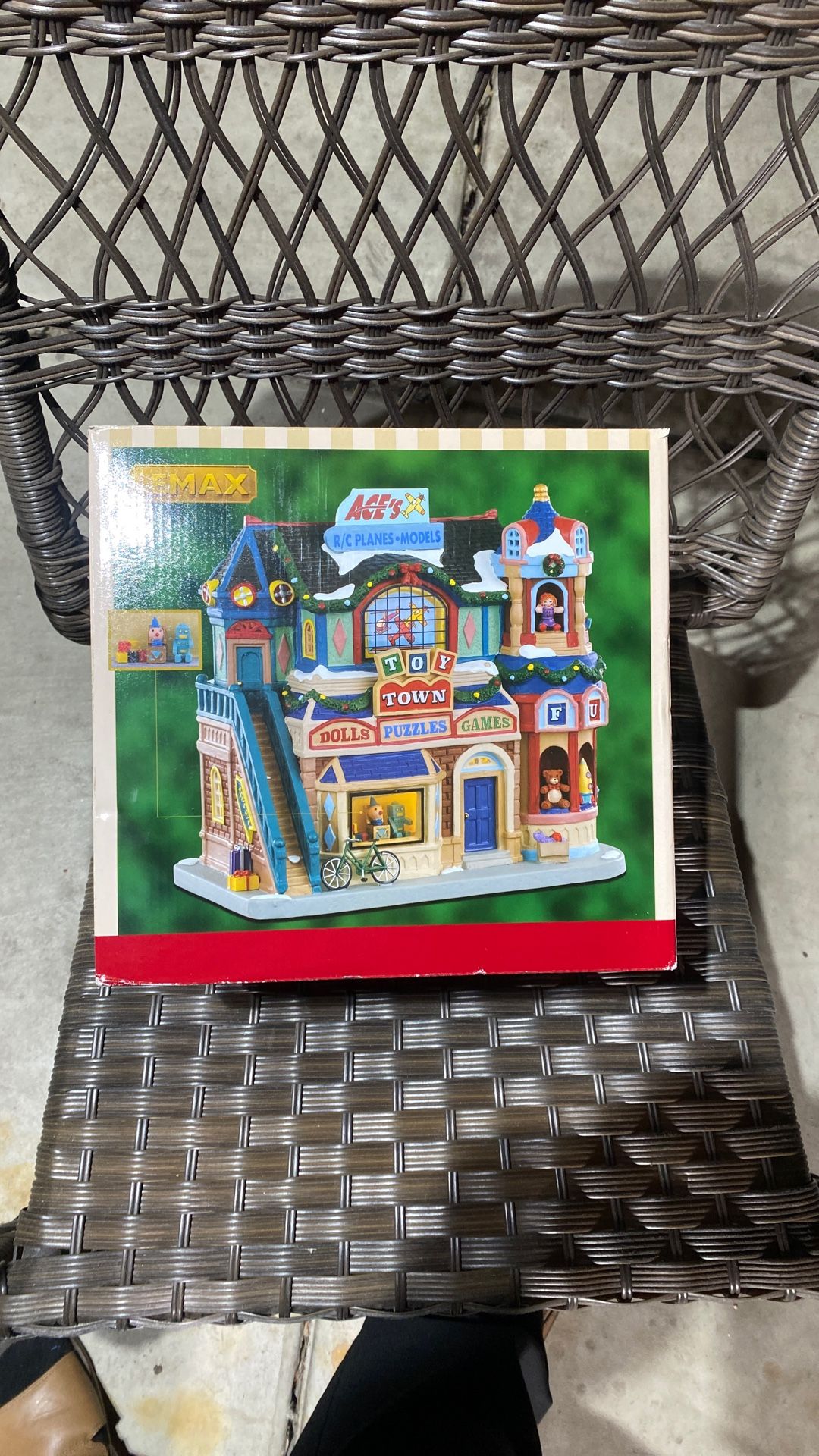 Christmas Village Toy Store Vintage Set