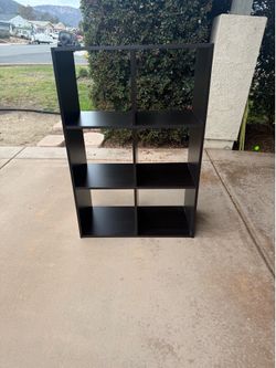Dark brown bookcase