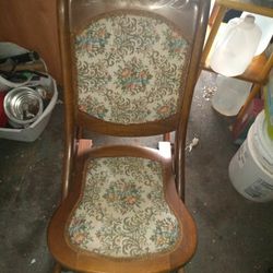 antique folding rocking chair
