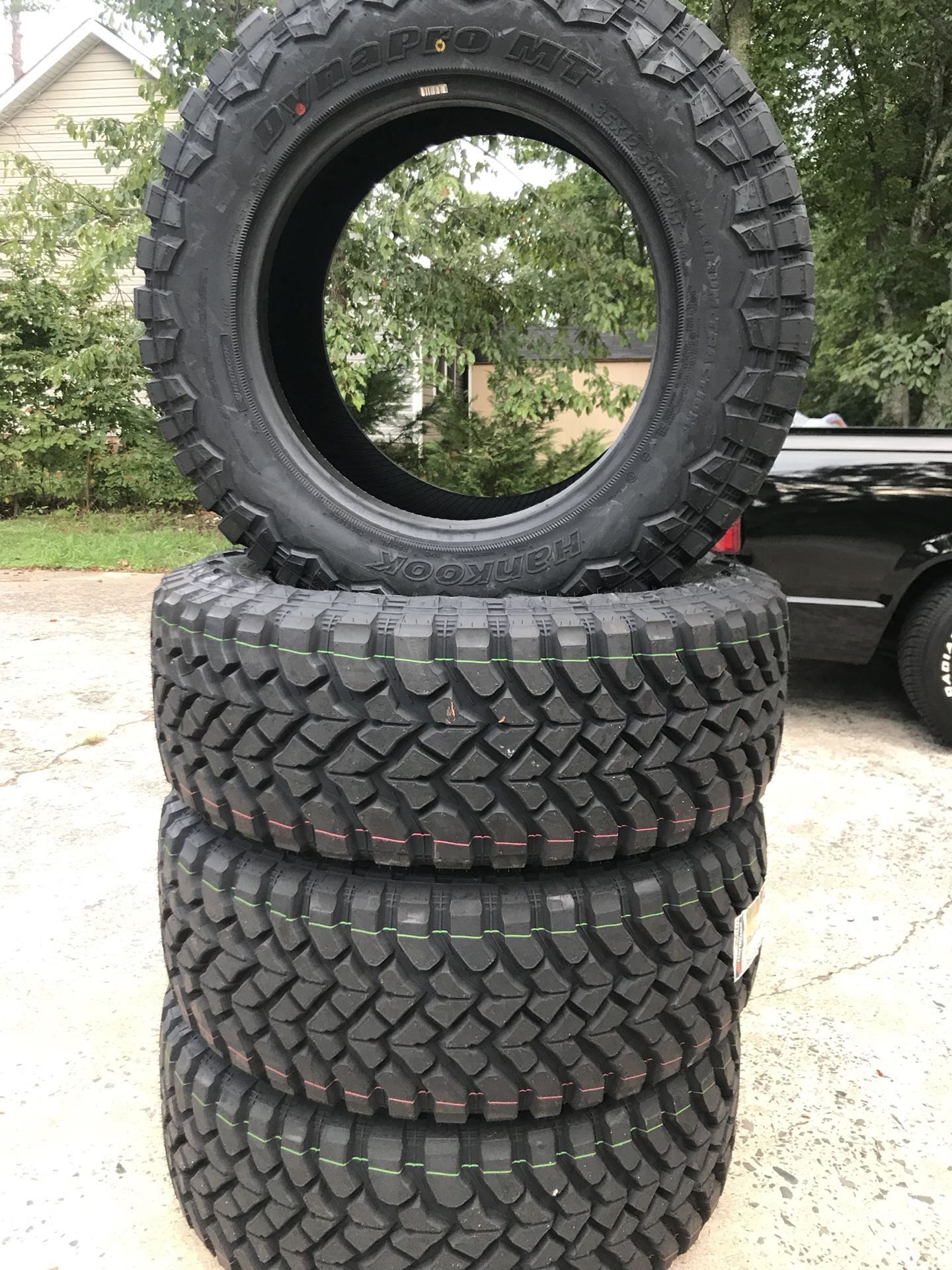 35x12.50R20 mud tires. Hankook Dynapro MT 10 PR