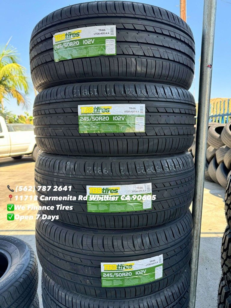 245/50R20 TBB All Season New Set of Tires Installed and Balanced Set de Llantas Nuevas Instaladas y Balanceadas