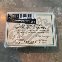 1991 Classic Sealed New Draft Pick