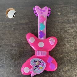 Disney Junior Minnie Mouse Rockin' Guitar Pink Musical Instrument Toy