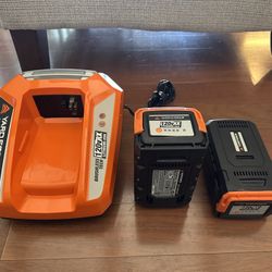 Yard Force Batteries And Charger 