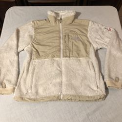 North Face Jacket Womens Small White Fleece