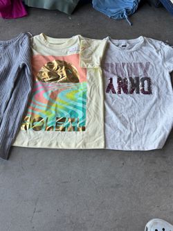 Bundle large girls t shirt and dress