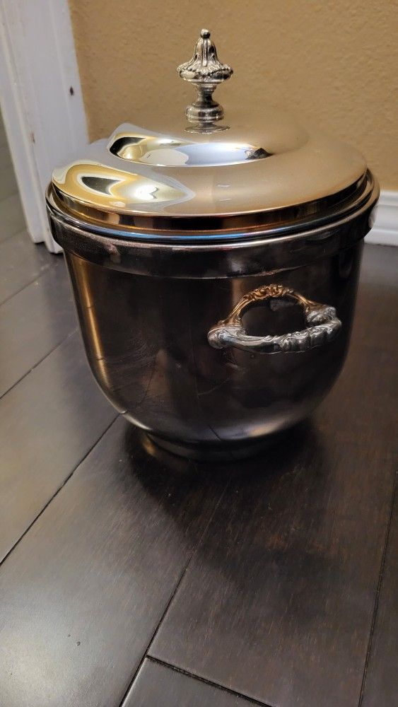 Antique SILVER Ice Bucket