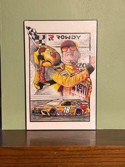 Kyle Busch Rowdy NASCAR Art Print