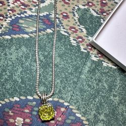 Green Diamond Tiffany Necklace SET