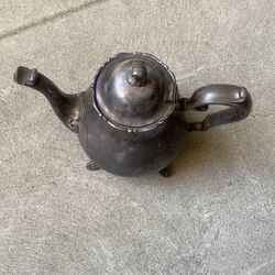 Antique silver plate tea pot