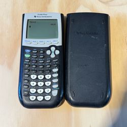 Texas Instruments TI-84 Plus Graphing Calculator Black Tested Good Used Read Blw