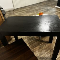 Black Wood Desk