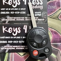 ($100 in Upland) Ford Mercury Lincoln Head Key & Remote Copy (Focus, Transit or Transit Connect, Escape, C-Max, Fiesta, Fusion)