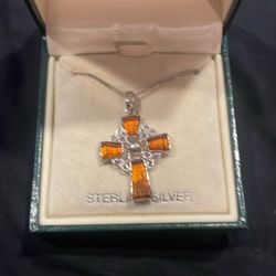 Silver Cross Necklace 