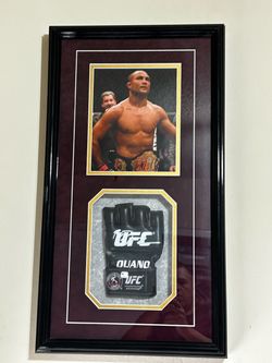 BJ Penn Signed UFC Glove Framed Shadow Box GAI COA 18x29" Display The Prodigy