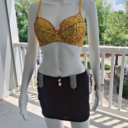 Sequin Bra