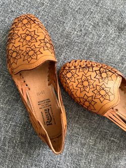 Raguer Mexican Leather Huarache Flats