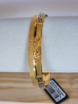 Jaguar Design pure 22k Gold Plated  kada for Mens 