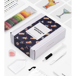 Cocktails Paint Gem Diamond Paintings 