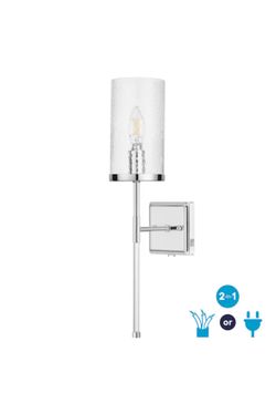 allen + roth Casado 4-in W 1 - Light Polished Chrome Wall Sconce