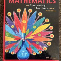 math book for elementary teachers 