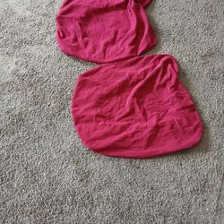 2 Red Sofa Cushion Covers