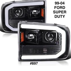 1999 To 2004 Ford F250 F350 F450 F550 Headlights