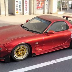 Jada Pink Slips Mazda FD Rx7 1:18 Scale Diecast Model Car with Opening Doors-Working Steering - NIB