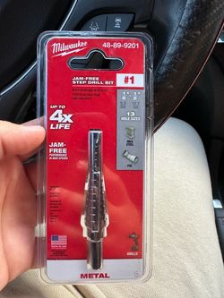 Milwaukee SHOCKWAVE 1/8 in. - 1/2 in. #1 Impact-Rated Titanium Step Drill Bit (13-Steps)