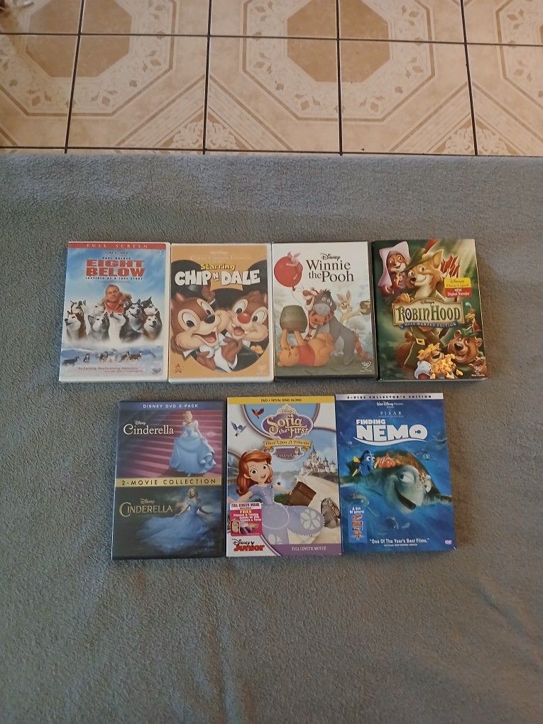 Lot Of 7 Disney DVDs
