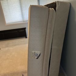 Newish Queen Bed Frame Box Spring And Mattress