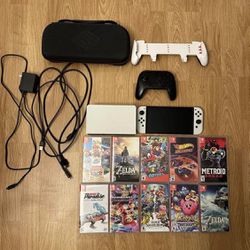 OLED Console Games Bundle - 64GB - White