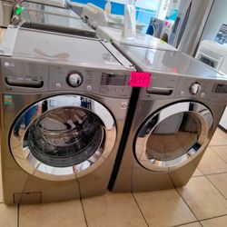 L.G. Front Load Washer And Dryer Set 
