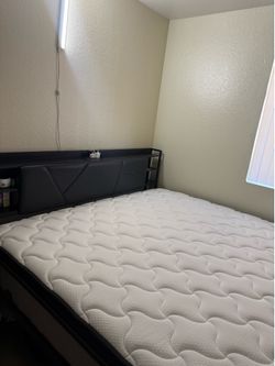 Bed frame includes matters