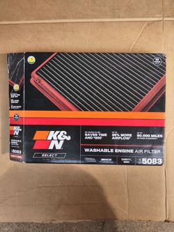 K&N Air filter, Chevy, GMC.