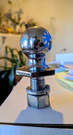 2 inch towing ball with 1 inch shank