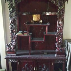 Antique Chinese Hutch Rosewood