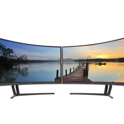 2 X 35-inch Curved Ultrawide LED Monitors