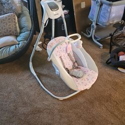 Ingenuity SimpleComfort Multi-Direction Compact Baby Swing with Vibrations