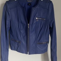 Ladies Exceptional Purple Leather Jacket