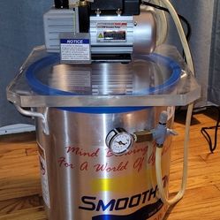 Smooth-On 12gal Stainless Steel Vacuum Chamber + 2.5 cfm Vacuum Pump - Tested, No Leaks