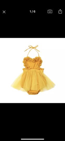 Newborn yellow romper (3mon)