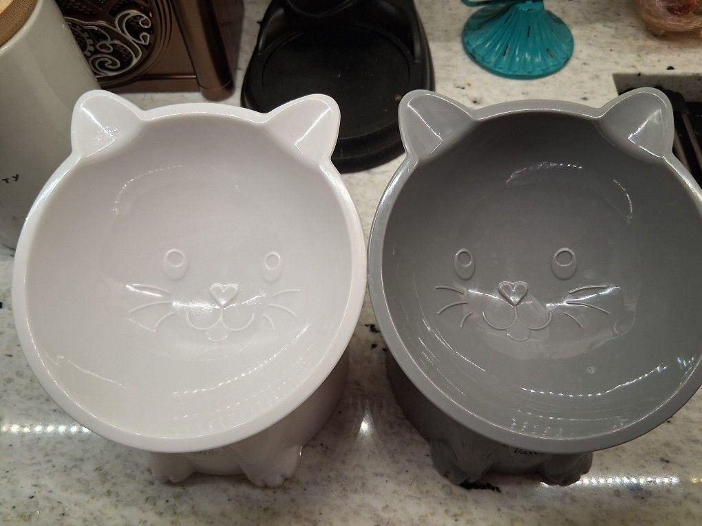 Set Of Cat Bowls