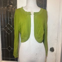 Green Cropped Cardigan / Bolero