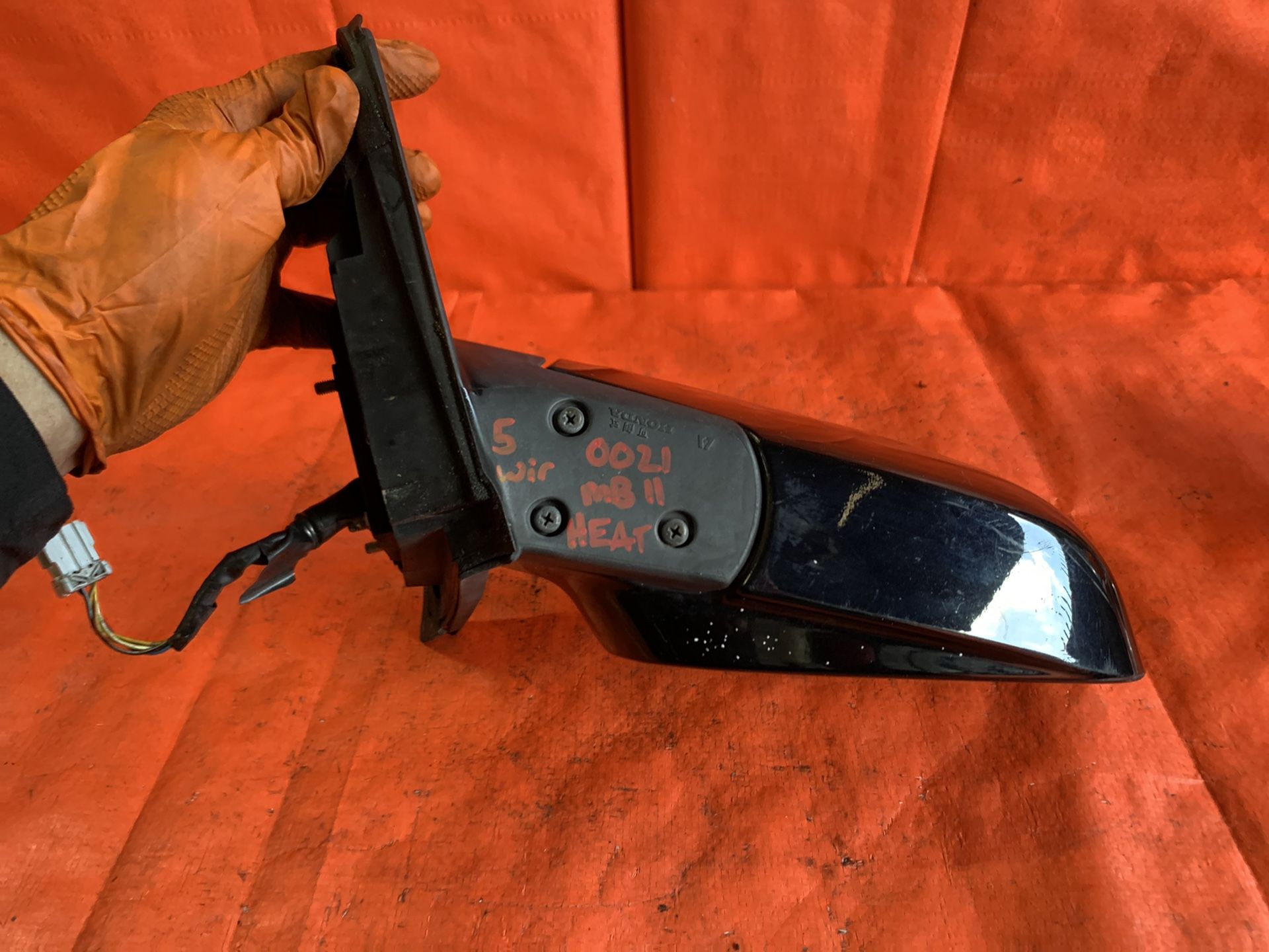 OEM 2005 ACURA RSX TYPE S - DRIVER LEFT SIDE VIEW MIRROR BLACK IN COLOR
