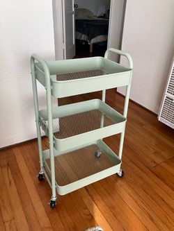 Mint green Rolling storage tray
