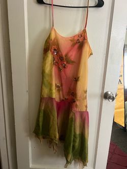 Sparkly beaded flower dress