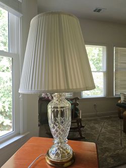 Large Crystal Table Lamp